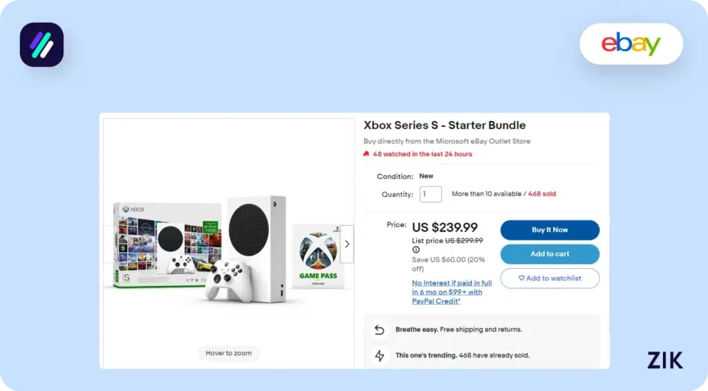 gaming console product sample