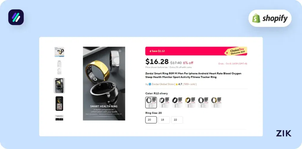 smart ring ali express supplier