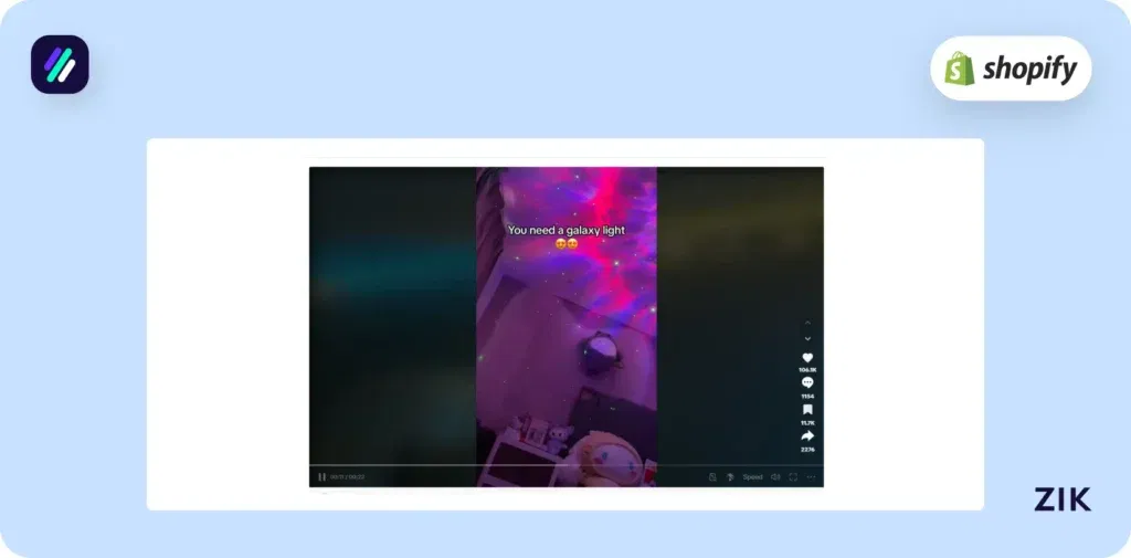tiktok video star projector