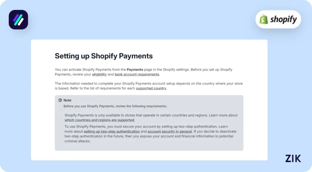 Shopify Payments