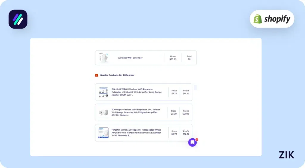 find potential suppliers for this item