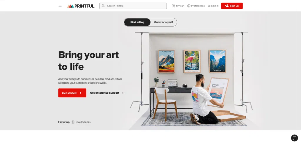 Printful is one of the best australian dropshipping suppliers