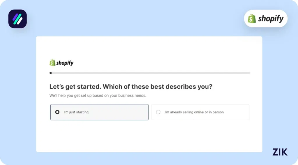 Shopify business description