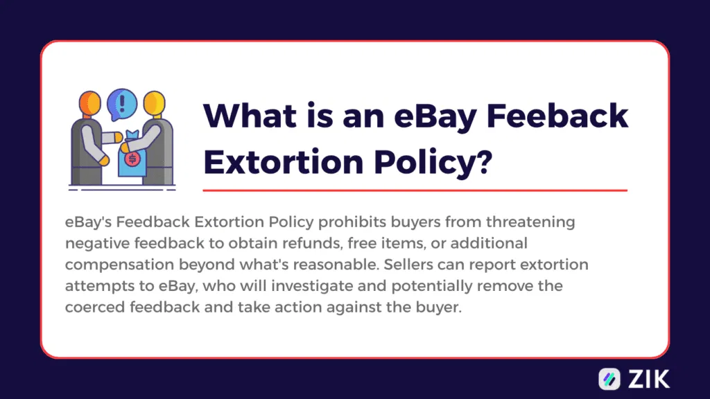 What is an eBay Feeback Extortion Policy