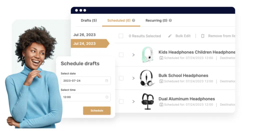 dropshipping automation product scheduling