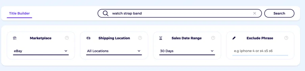 ebay title builder filter zik analytics