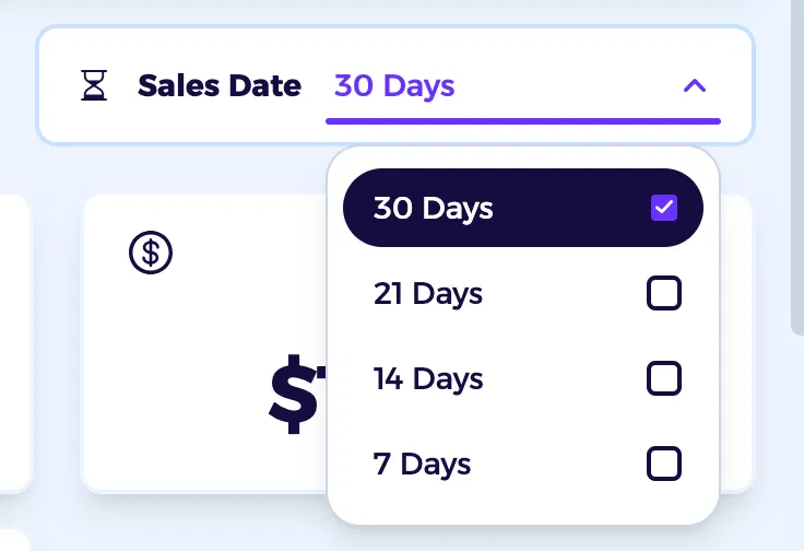 filter sales date when doing ebay competitor research