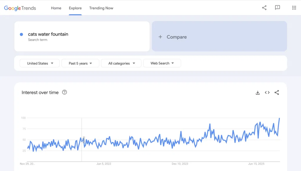 how to research dropshipping niche with Google Trends
