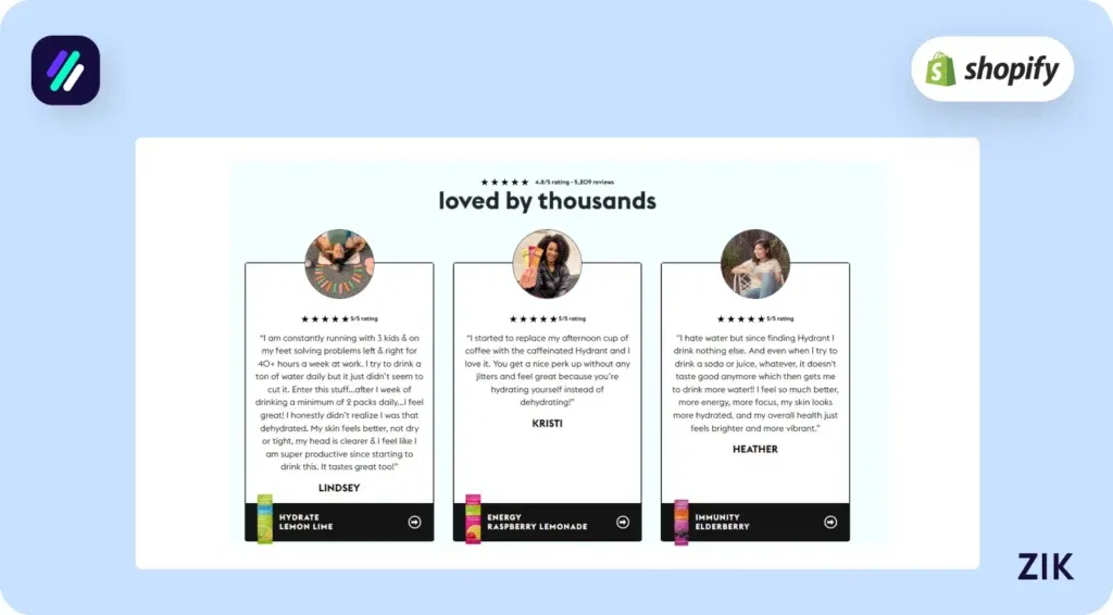 incorporating a product reviews app