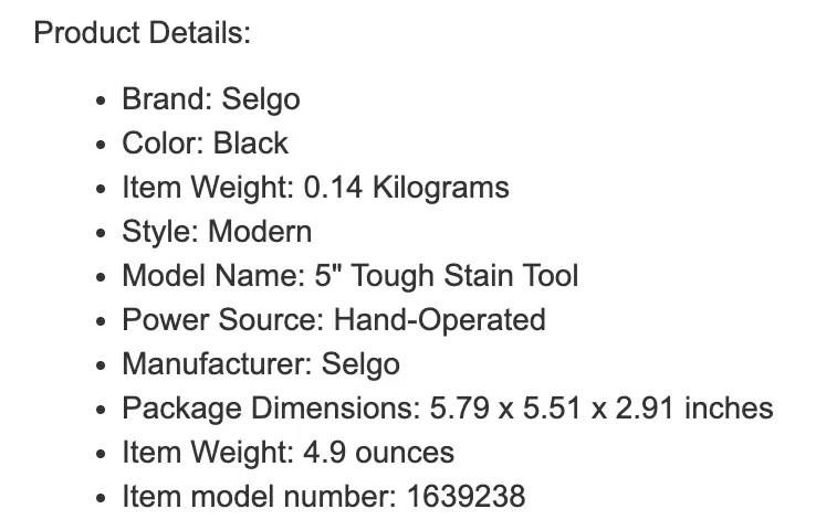 review product details of the competitor on how complete they are