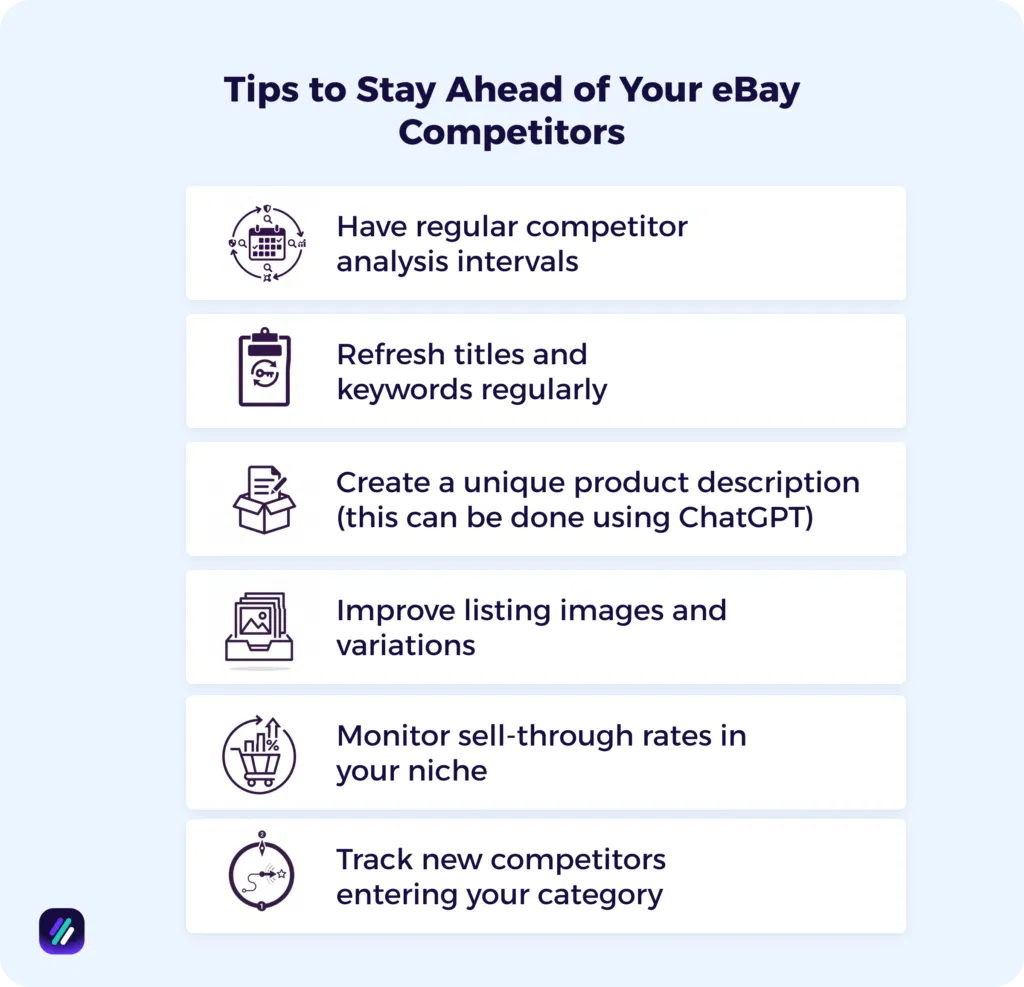 tips to stay ahead of your ebay competitors