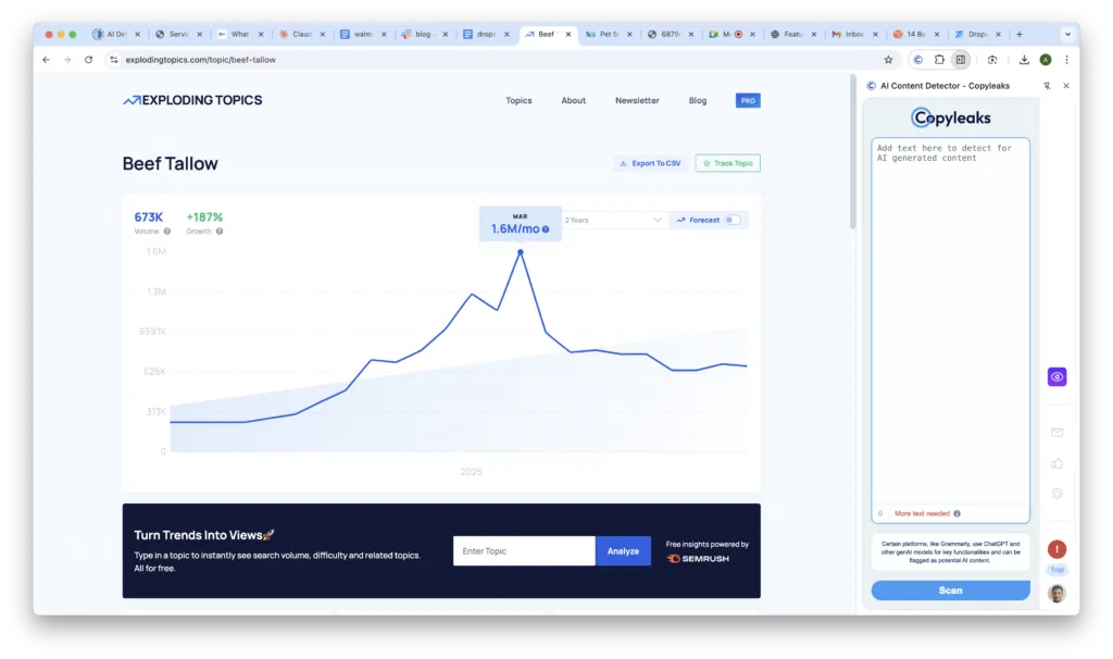 trend forecasting with exploding topics