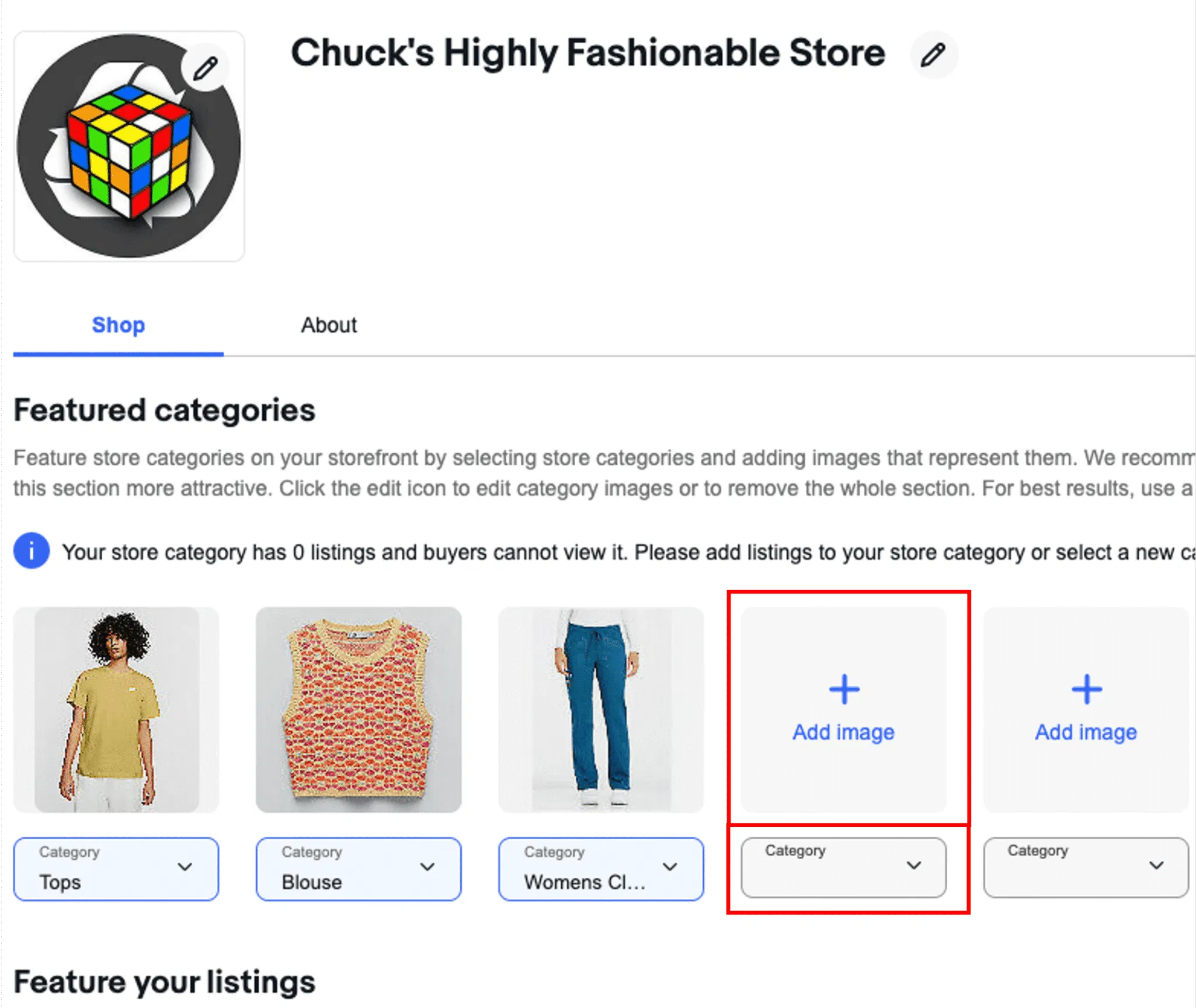 upload products to the correct category to increase ebay views