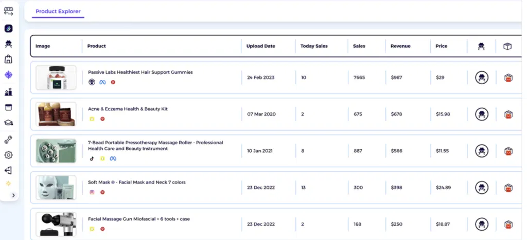 zik analytics product explorer