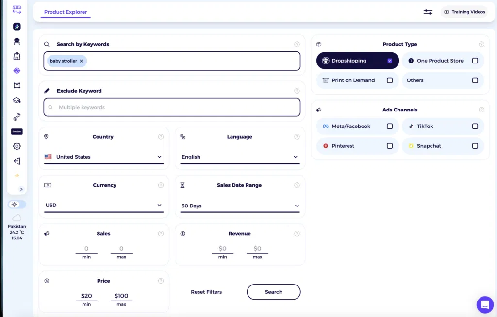 zik analytics shopify product explorer